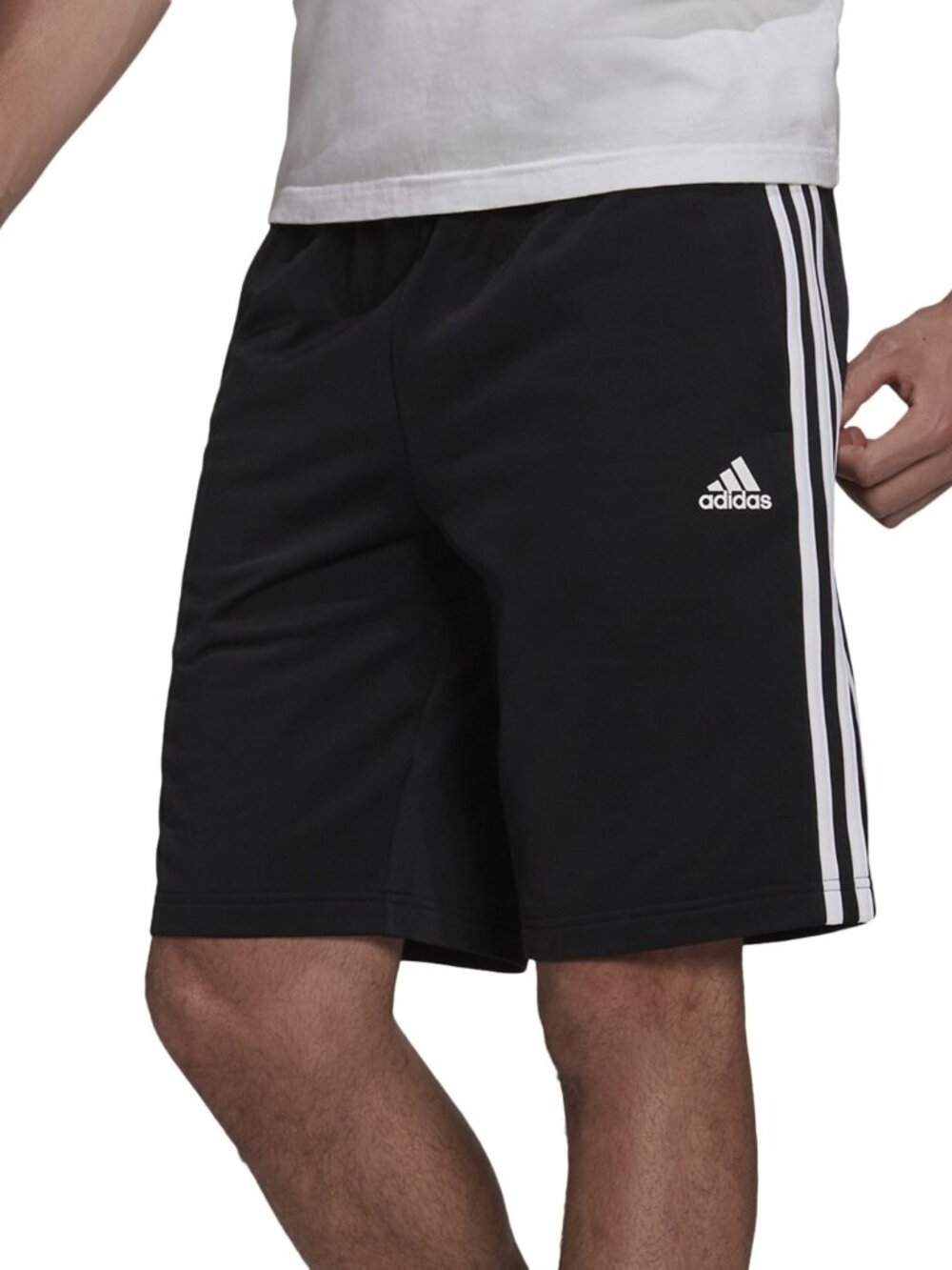 Adidas Men's Tricot Striped 10" Shorts - Scarlet- Red